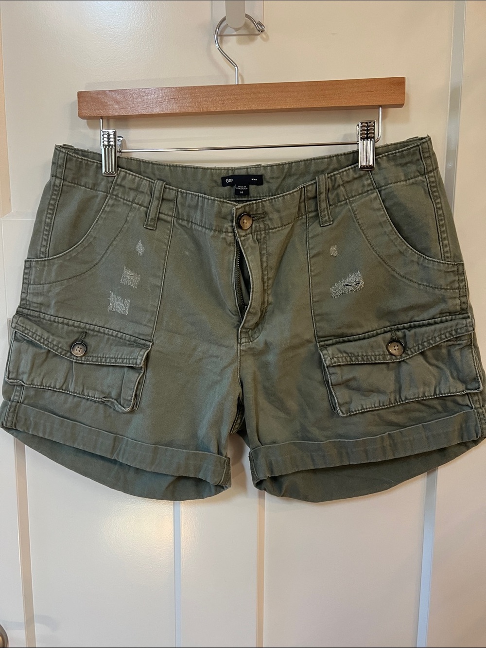 GAP Olive Cargo Pocket Shorts